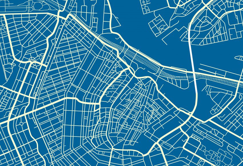 Kaart van Amsterdam scaled