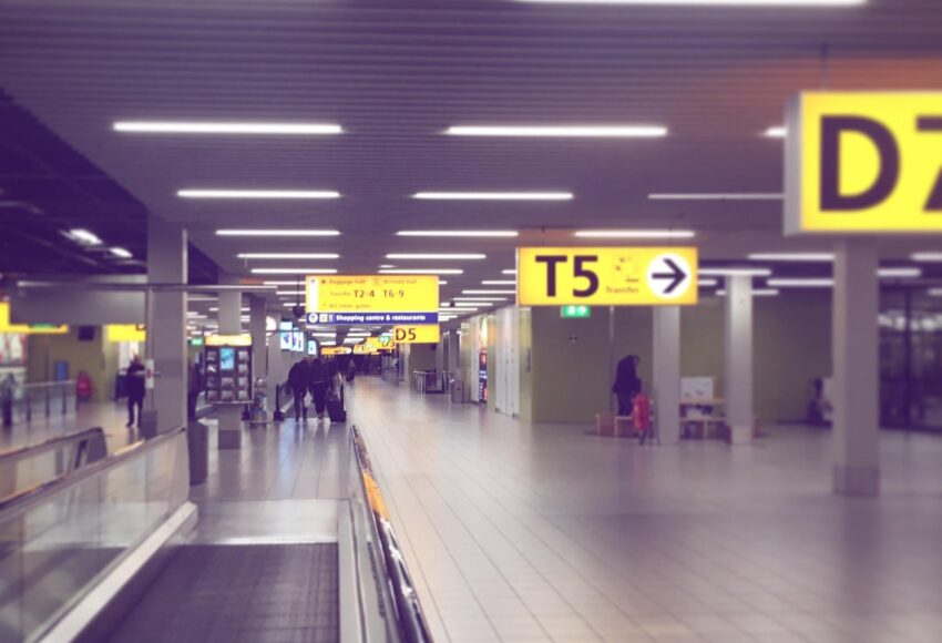 Arriving at Schiphol